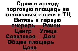 Сдам в аренду торговую площадь на цокольным этаже в ТЦ Витязь в первую очередь  › Район ­ Центр  › Улица ­ Советская  › Дом ­ 10 › Общая площадь ­ 86 › Цена ­ 930 - Владимирская обл., Муромский р-н, Муром г. Недвижимость » Помещения аренда   